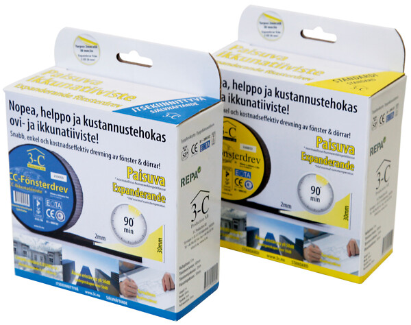 CC-Fönsterdrev paisuva tiivistenauha rakentamiseen